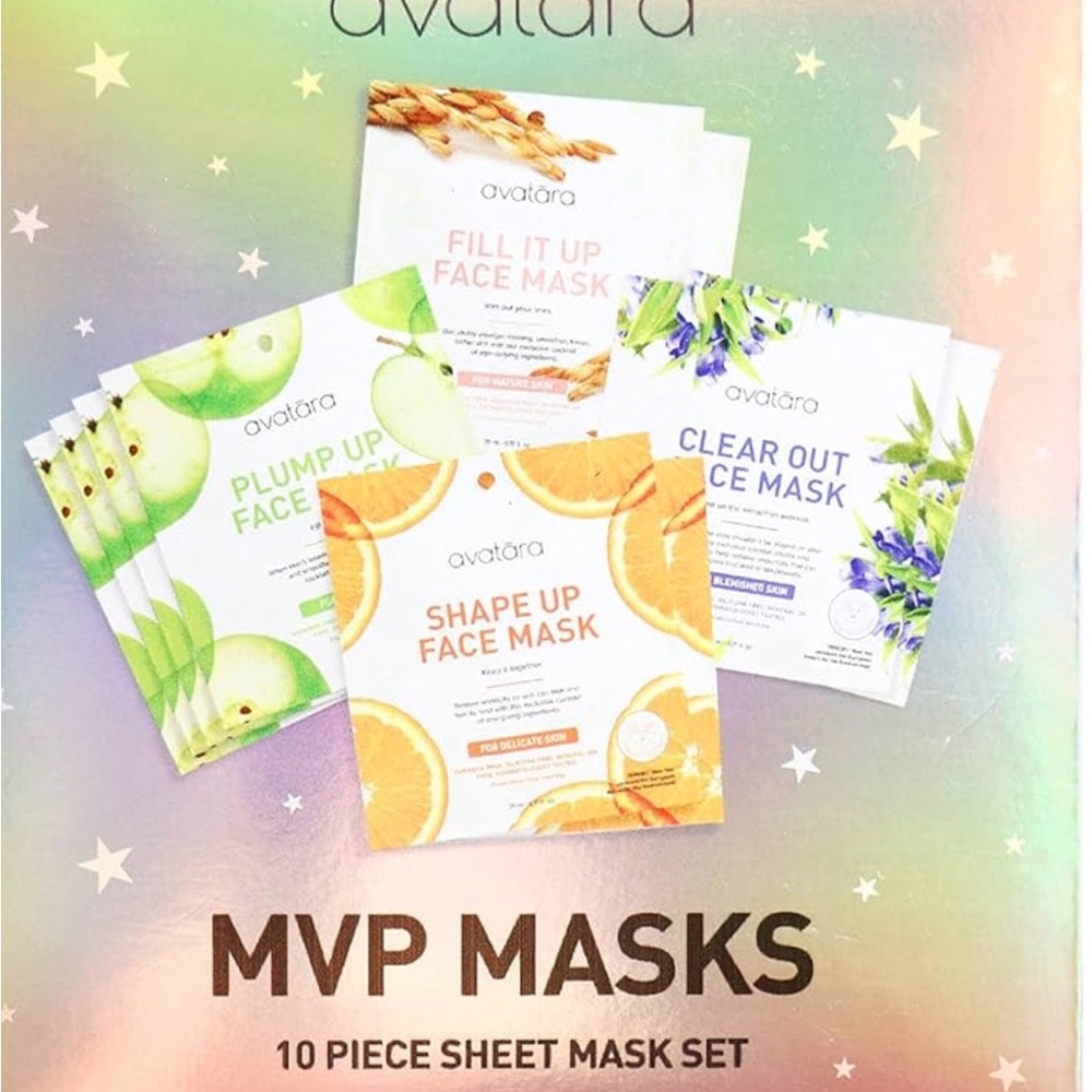 Avatara MVP Masks 10 Piece Sheet Mask Set